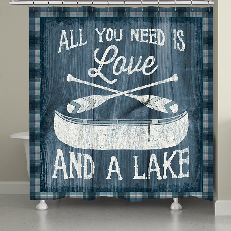 Rideau de douche Up North Lake Love