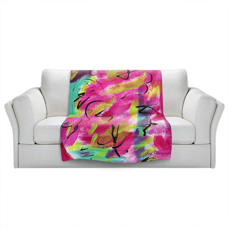 Hand Woven Throw Blanket, 51" W x 60" L