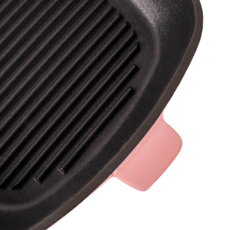 BergHOFF 3 Quarts Cast Iron Dutch Oven, Pink