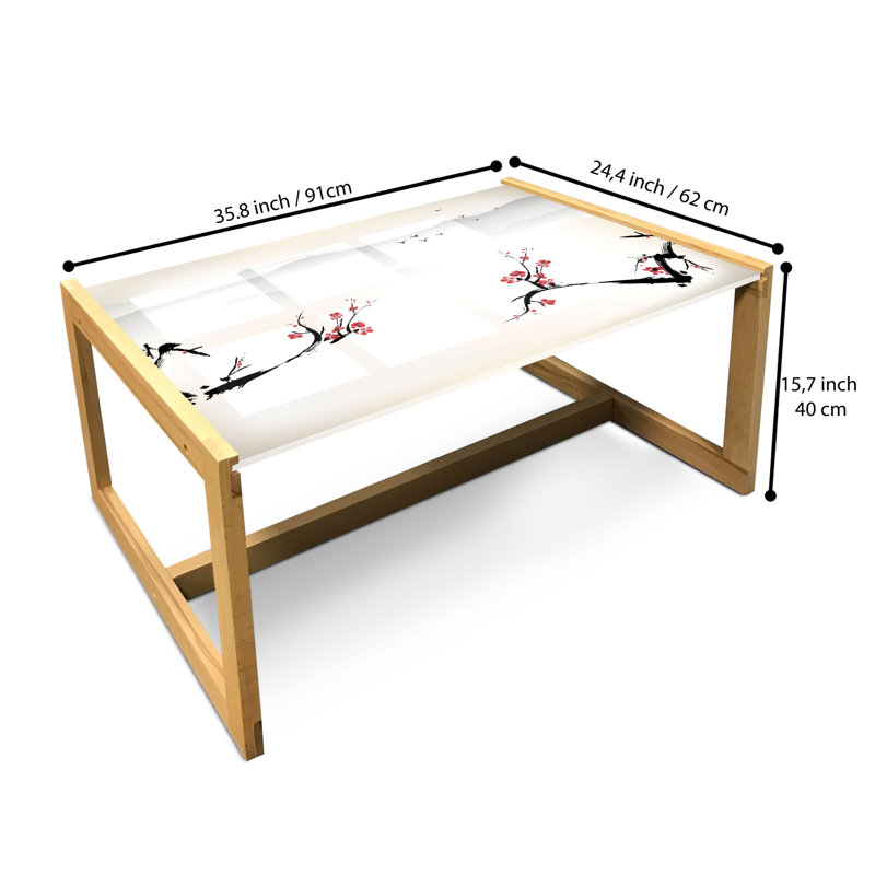 Jackolyn Sled Coffee Table, 90cm H x 62cm W x 40cm D