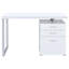 Bureau réversible blanc à 3 tiroirs-249980123