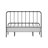 Sebbie Metal Complete Bed With Polydeck, Black-1870428542