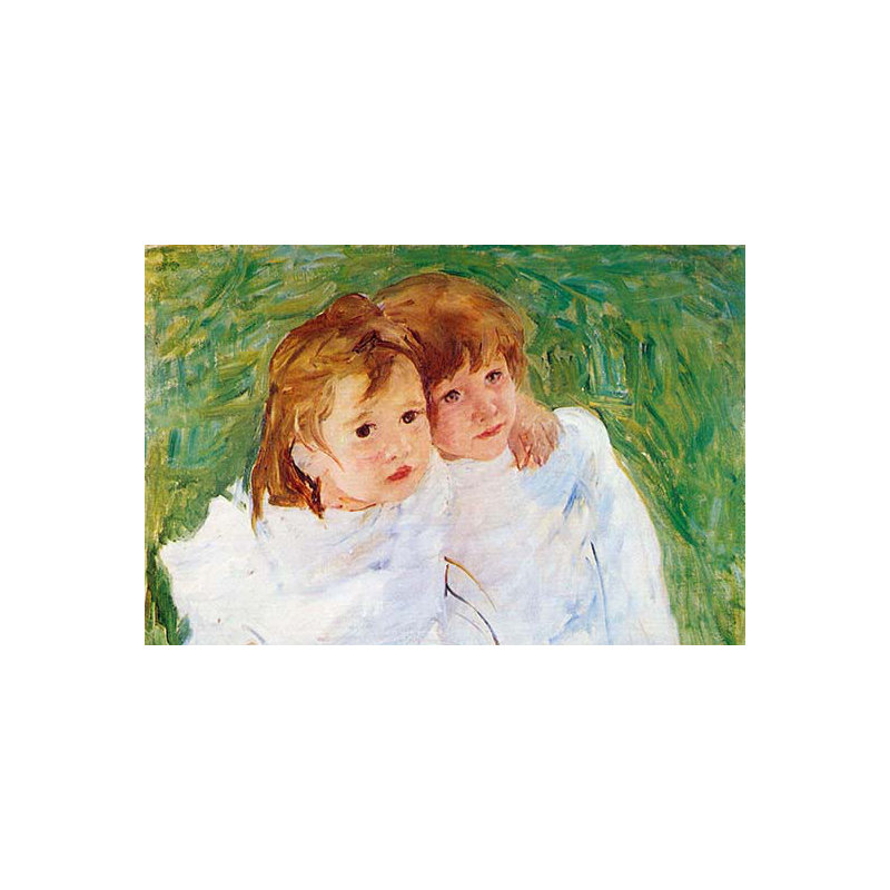 "Deux soeurs" par Mary Cassatt, reproduction d'art