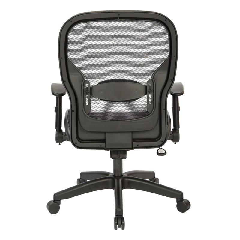 Black Mesh Executive Office Chair with Adjustable Arms