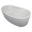 66" x 36" Freestanding Soaking Solid Surface Bathtub-88719232-88719234