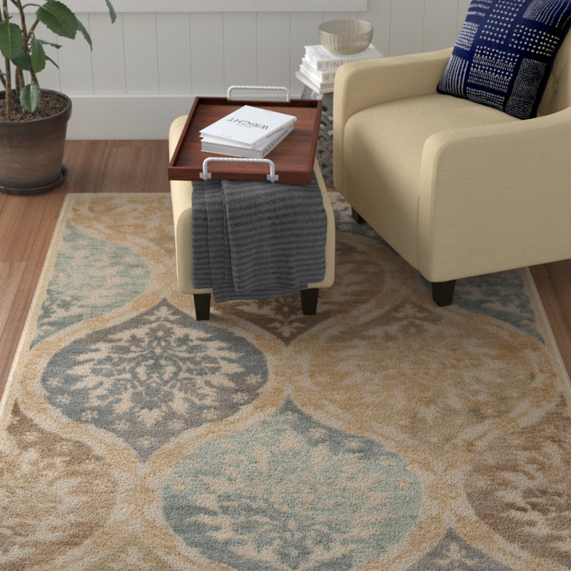 Kimber Floral Area Rug, Rectangle 160 x 229 cm