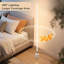 Lampe sur pied d'angle moderne 57,5 "à DEL avec base en marbre véritable-1578751888