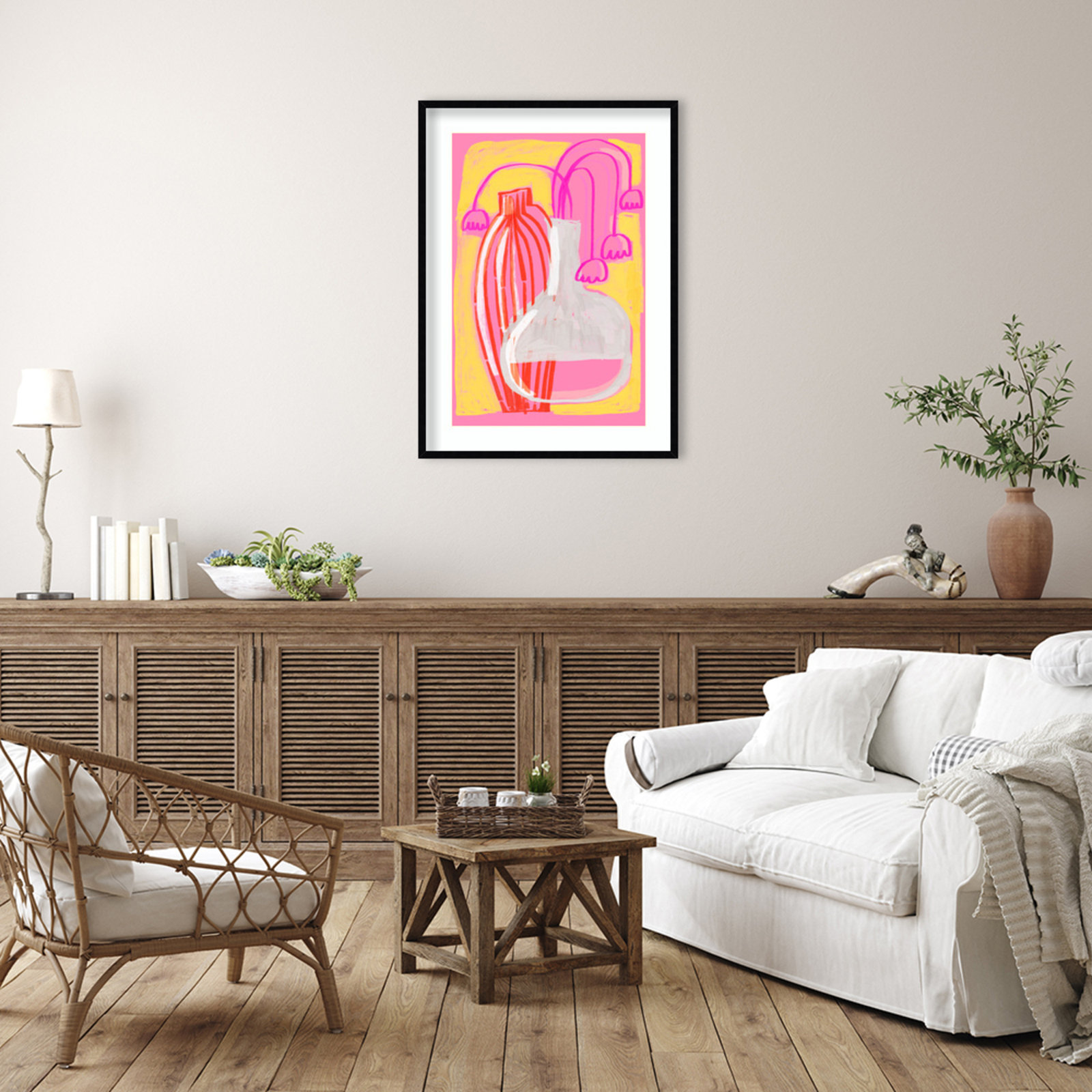 Galya "Neon Still Life No. 5" Print, Black, 41" H x 30" W