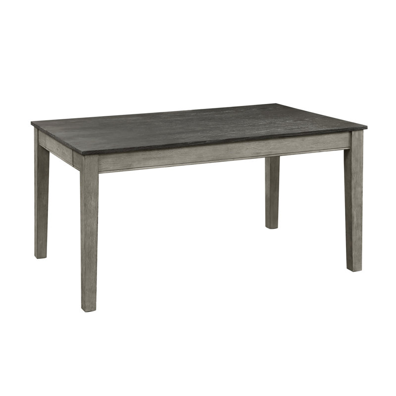 6 Dining For Casual Room, Grey Rectangular Table, Bench, And 4 Side Chairs, Oak Veneer Featuring Suitable Room