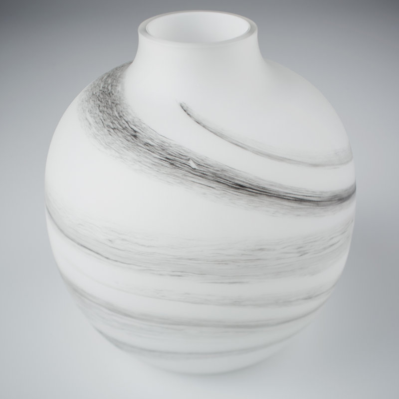 Moon Mist Glass Table Vase