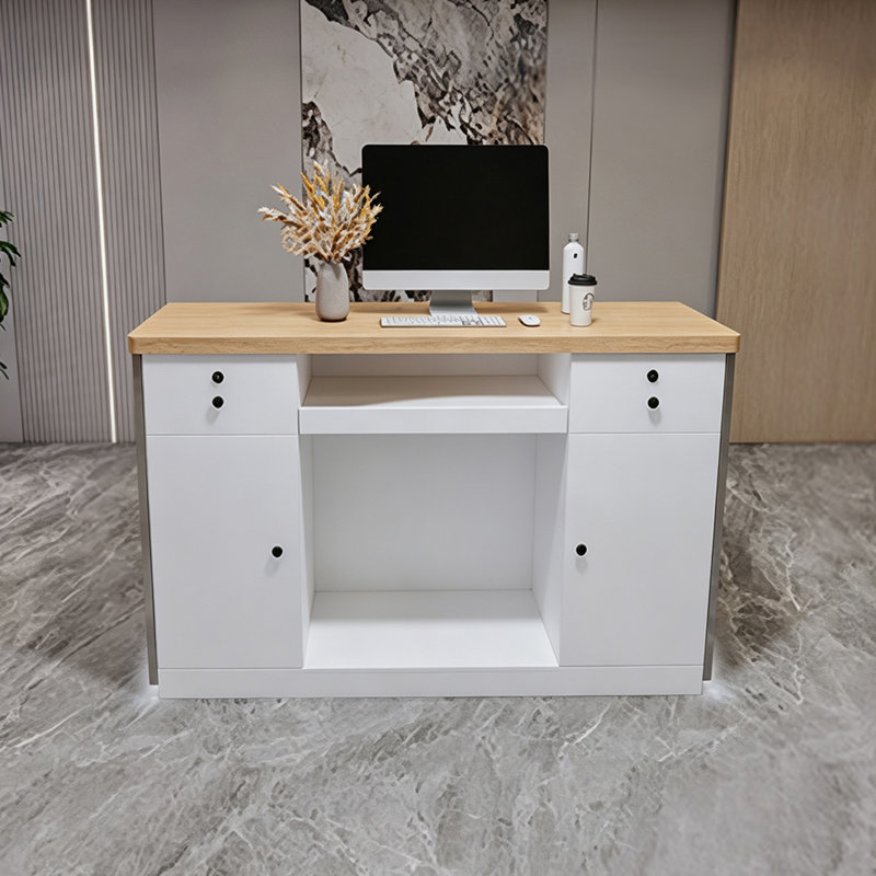 Bureau de réception contemporain en bois manufacturé Contemporary, 47.24, Blanc