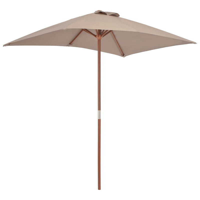 Parasol de marché rectangulaire 59,1 "x 78,7", Taupe