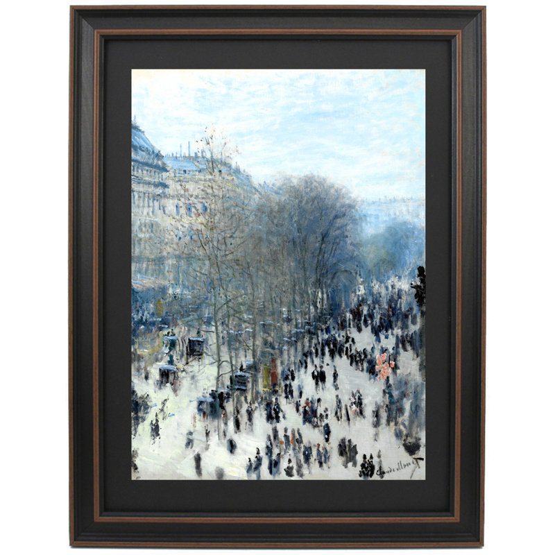 Boulevard Des Capucines par Claude Monet, H 24 po x l 19 po