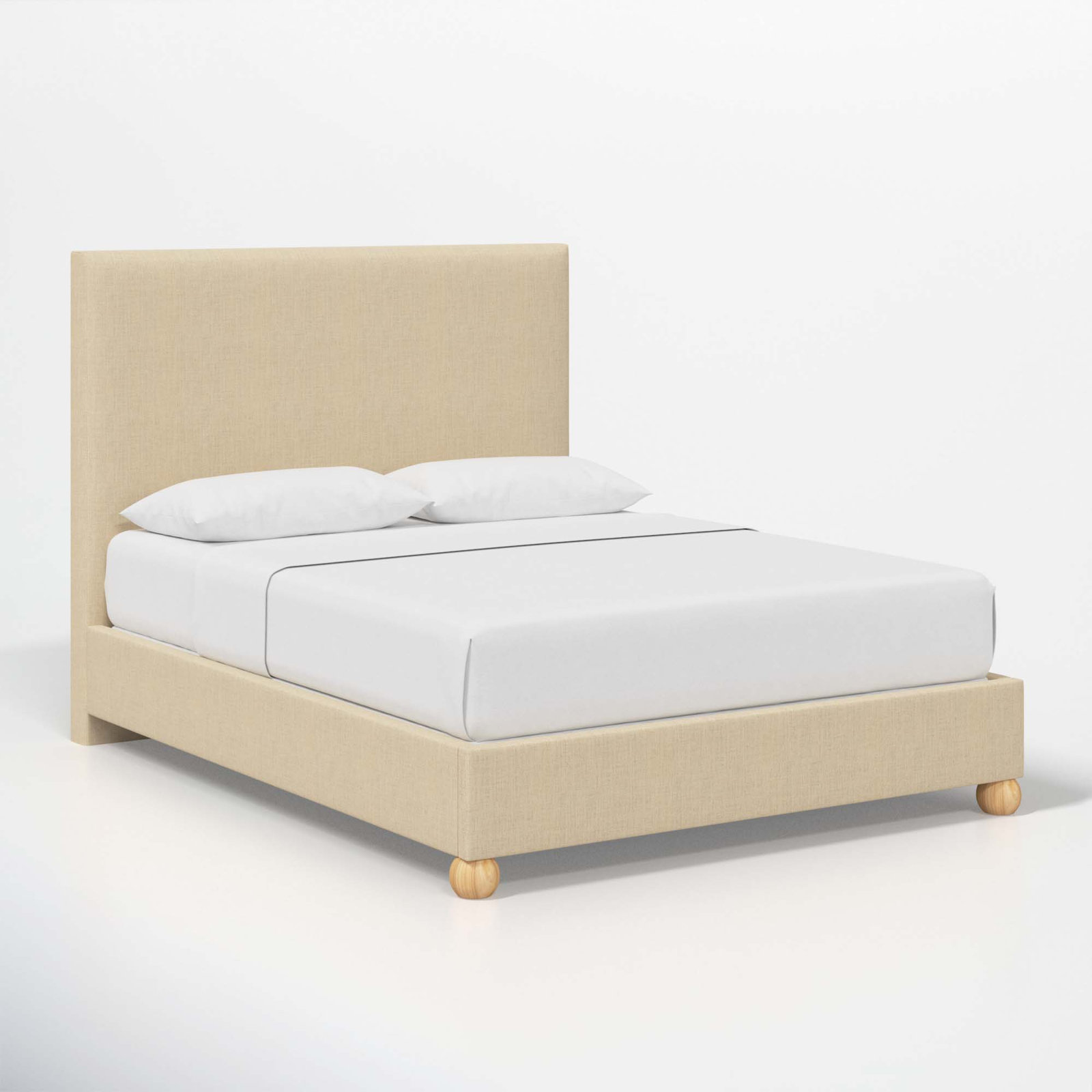 Benita Upholstered Bed, Full, Classic Linen Linen