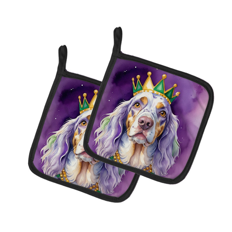 Paire de poignées Setter anglais King of Mardi Gras