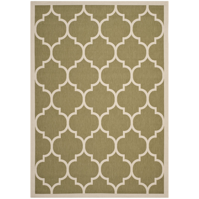 Kerns Rectangle Geometric Hand Woven Indoor / Outdoor Area Rug, Rectangle 201 x 290 cm