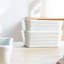 Set Of 3 Porcelain Baking Dishes, Rectangular Plates, Ideal For Lasagna, Cakes, & Daily Meals (sizes: 12"/6"/6")