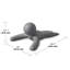 Butoir de sol en plastique Buddy Door-50957023