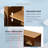 66.9"W Sideboard With French Style Semi-Arched Glass Doors-784939855
