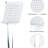 Shower Head With 6 Spray Modes - Optimize Flow, Install Square Mounting Flow Restriction, Easy Mount