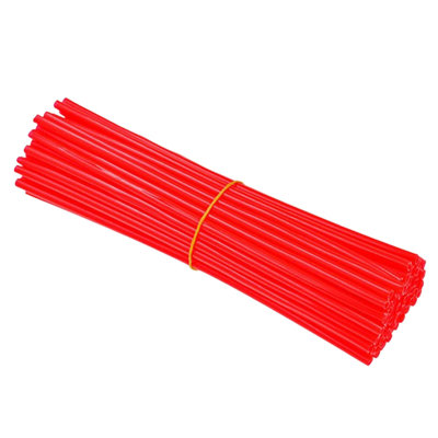 Plastics Wheel spoke decorations Wheel Spoke Decoration Set 72pcs Wheel Spoke Decoration Sleeve Bicycle Motorcycle Colored Spoke Set