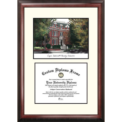 NCAA VCU Rams Scholar Lithograph Diploma Frame