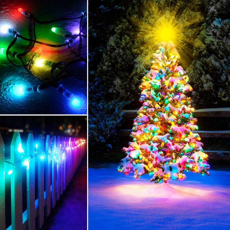 Ener-J Smart Magic RGB LED Fairy Lights 5m 50 LED WiFi BLE with UK Plug and Remote