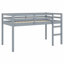 Lit mezzanine en bois robuste avec échelle et support à lattes robuste-1002327235