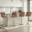 Tabouret de comptoir rembourré à hauteur ajustable-1824936683