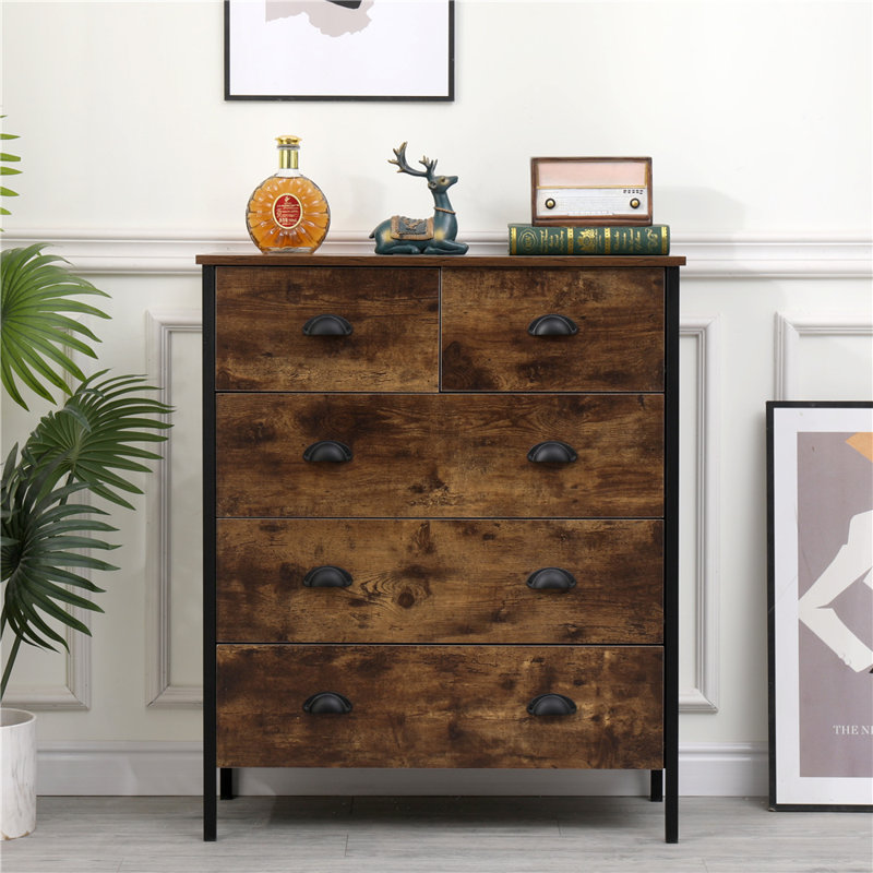 Alesia 79cm W 5 - Drawer Chest of Drawers