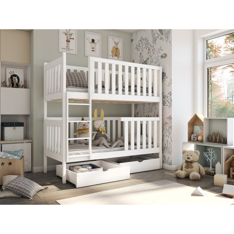 Temescal Single (3') Standard Bunk Bed and Mattress, White