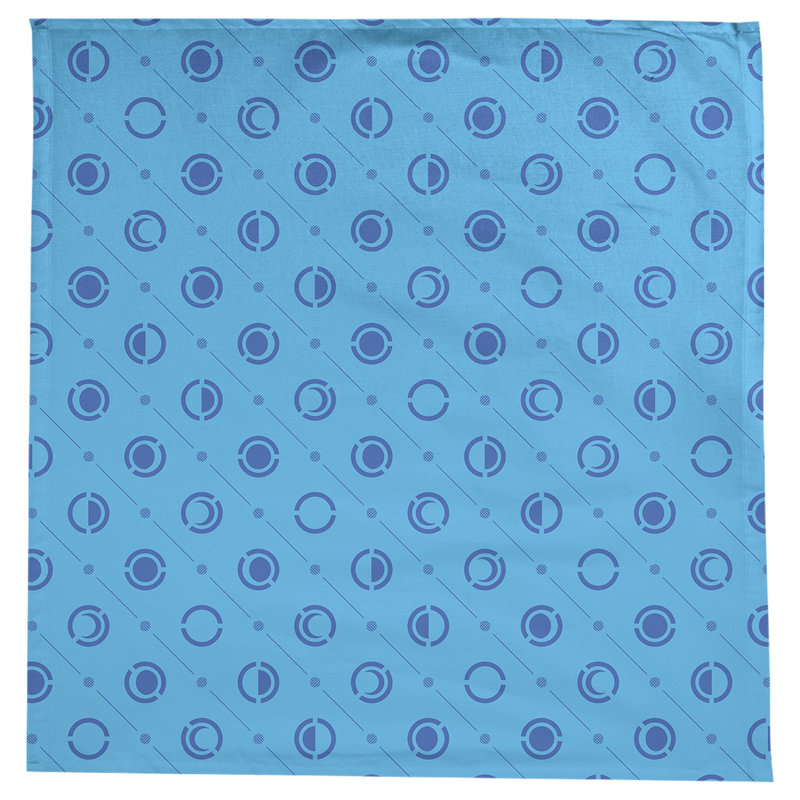 Nappe des phases de lune classiques, Sarcelle / bleu marine