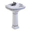 Lavabo de salle de bain rectangulaire 30 po avec trop-plein