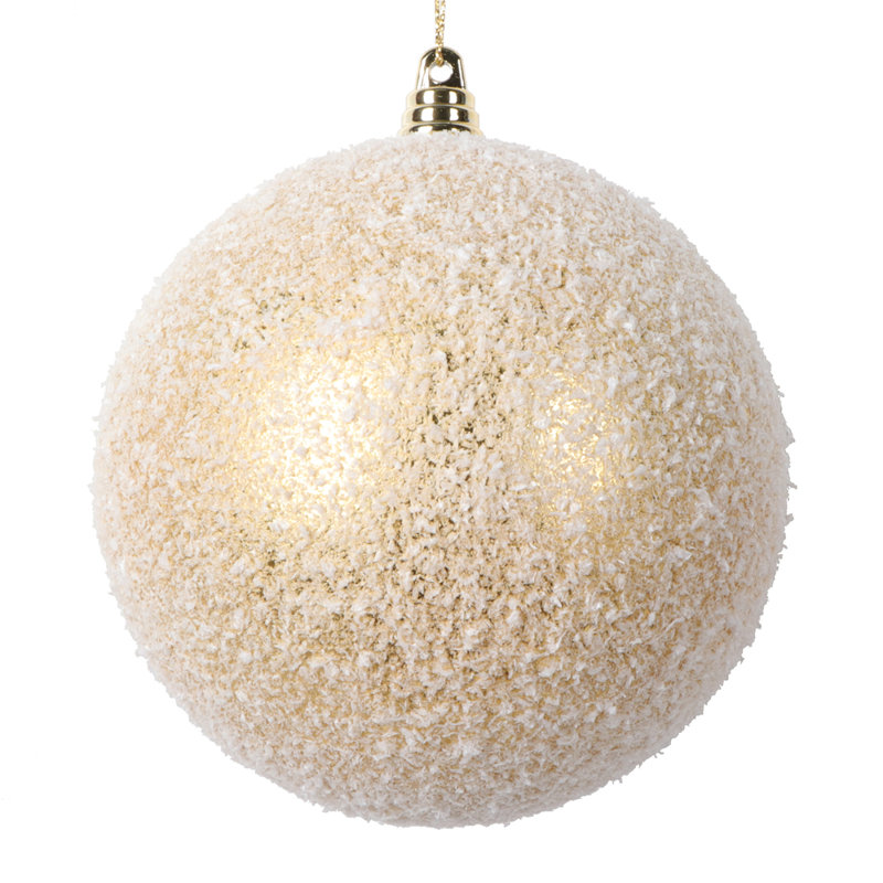 Ornement boule de Noël (ensemble de 4), H 4,75 po x l 4,75 po x P 4,75 po, Or