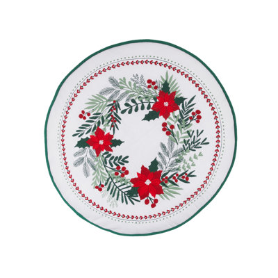 Coussin Poinsettia 18 "x 18"