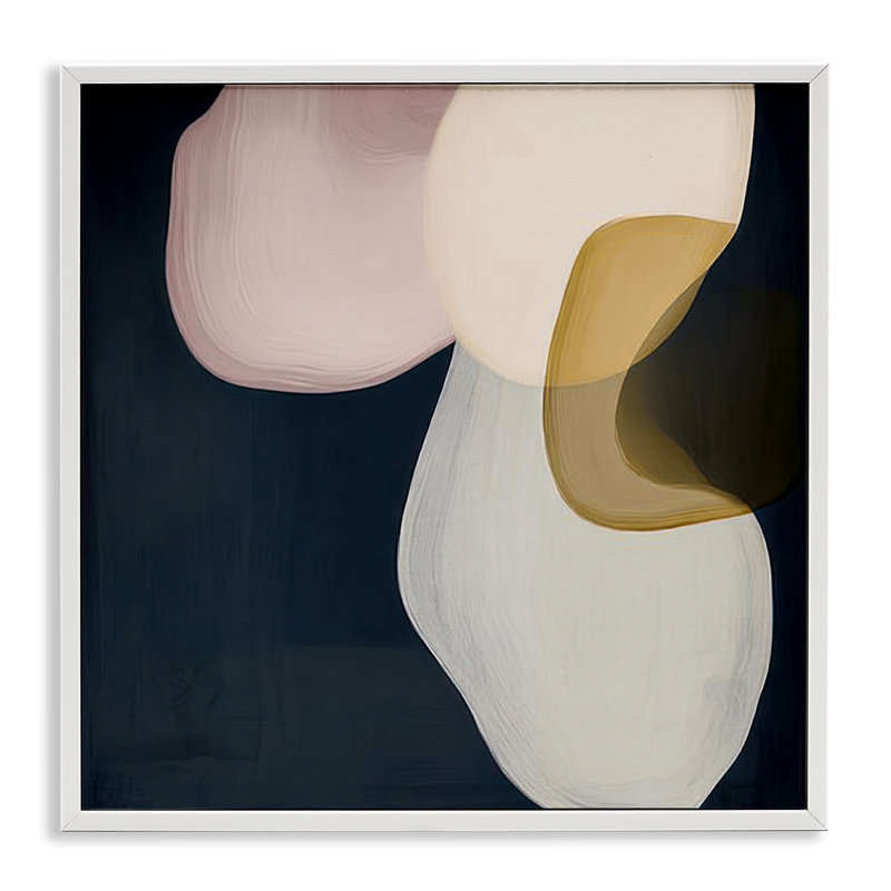 «Neutral Rounded Forms», art de la giclée encadrée par Irena Orlov, H 17 po x l 17 po