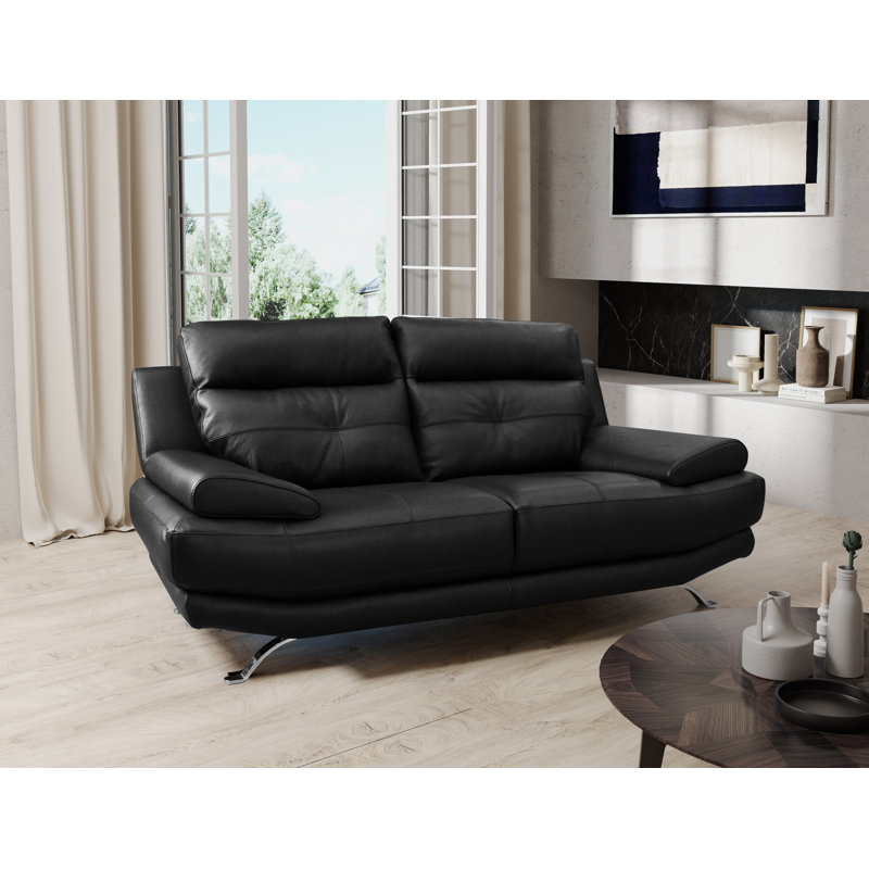 London 2 Seater Sofa, Black