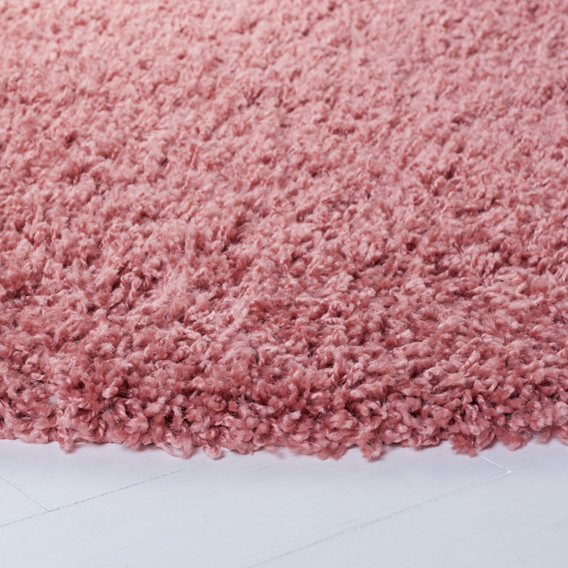 Tapis rose Monreal, Rond 6 pi 7 po
