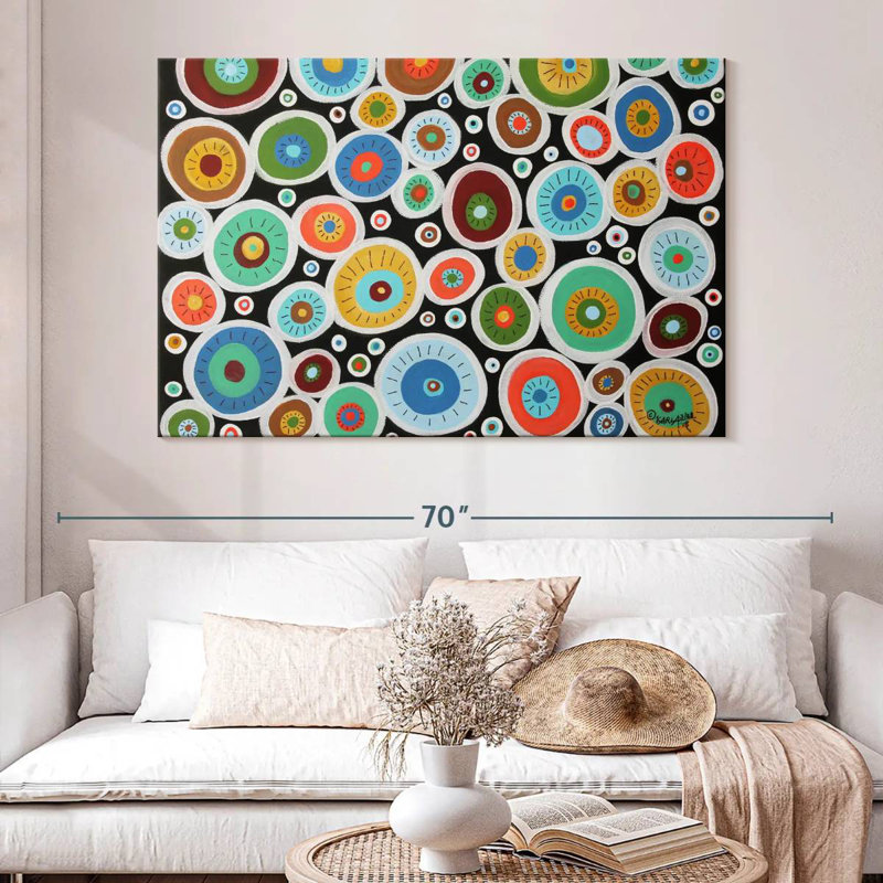 Avery Round Blooms, 34" H x 51" W