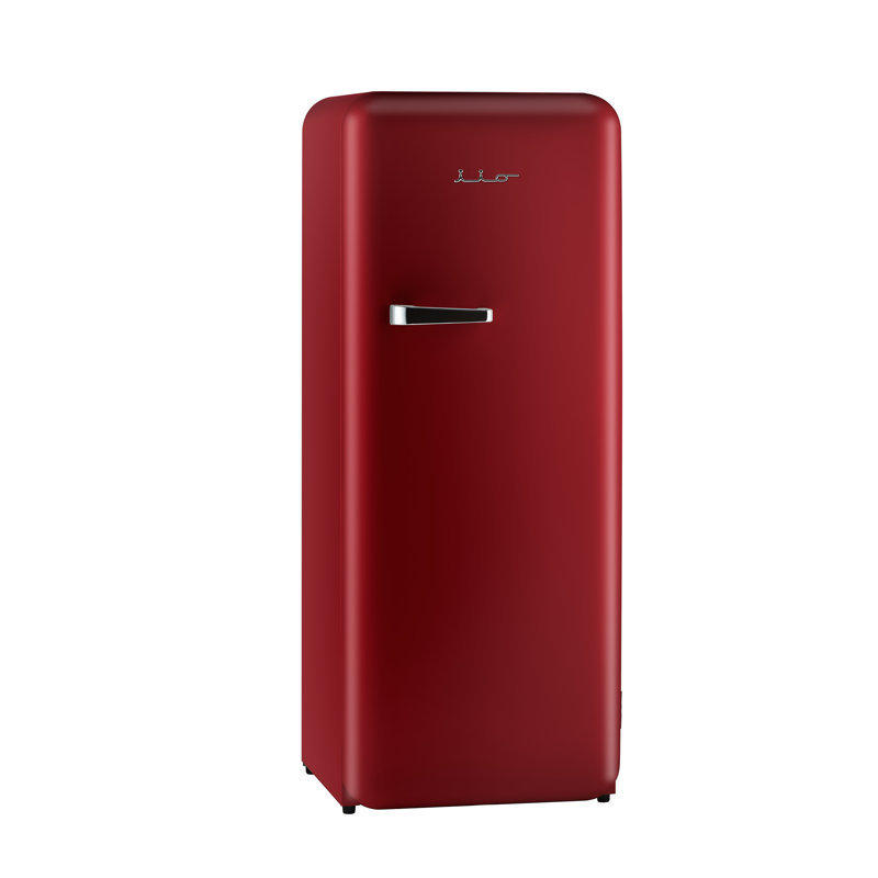 Iio 24" 10 Cubic Feet Top Freezer Refrigerator, Red