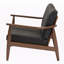 Revêtement en similicuir noir 2 places Dereham, H 29,35 po x l 49,73 po x P 32,95 po