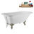 62" Streamline Clawfoot Tub,Tray,Drain, Clawfeet-101628983-102218224