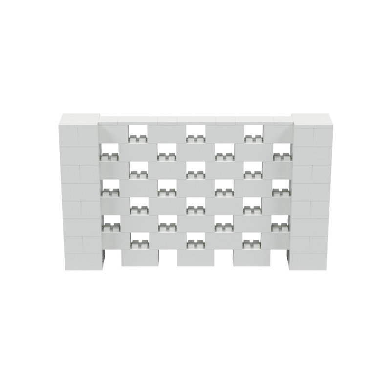Ensemble mural 4 po de haut Everblock, Gris clair, 84"