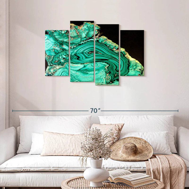 Alvord Malachite Gemstone, 27" H x 43" W