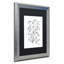 « simple fleur doodle », impression sur toile encadrée-19607757-19607759-70583038