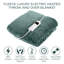 Carmen C81148GRN Comfort Fleece Luxury Electric Heated Throw and Over Blanket with 9 Heat Settings, Adjustable Timer and 230gsm Flannel Fleece Material, Forest Green-114642119