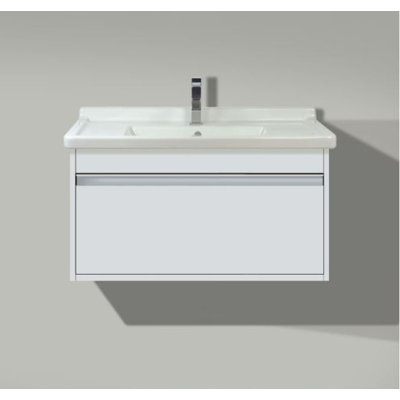 32" Wall-Mounted Single Bathroom Vanity
