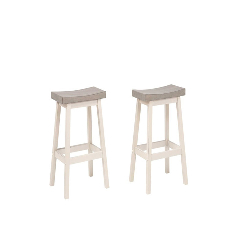 Tabouret 25 comptoirs, Gris / blanc