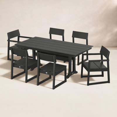POLYWOOD® Edge 72" Patio Dining Set