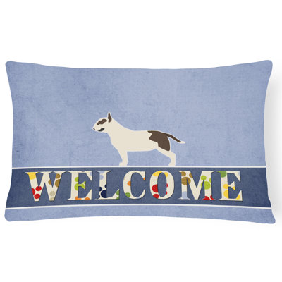 Coussin Bull Terrier Welcome